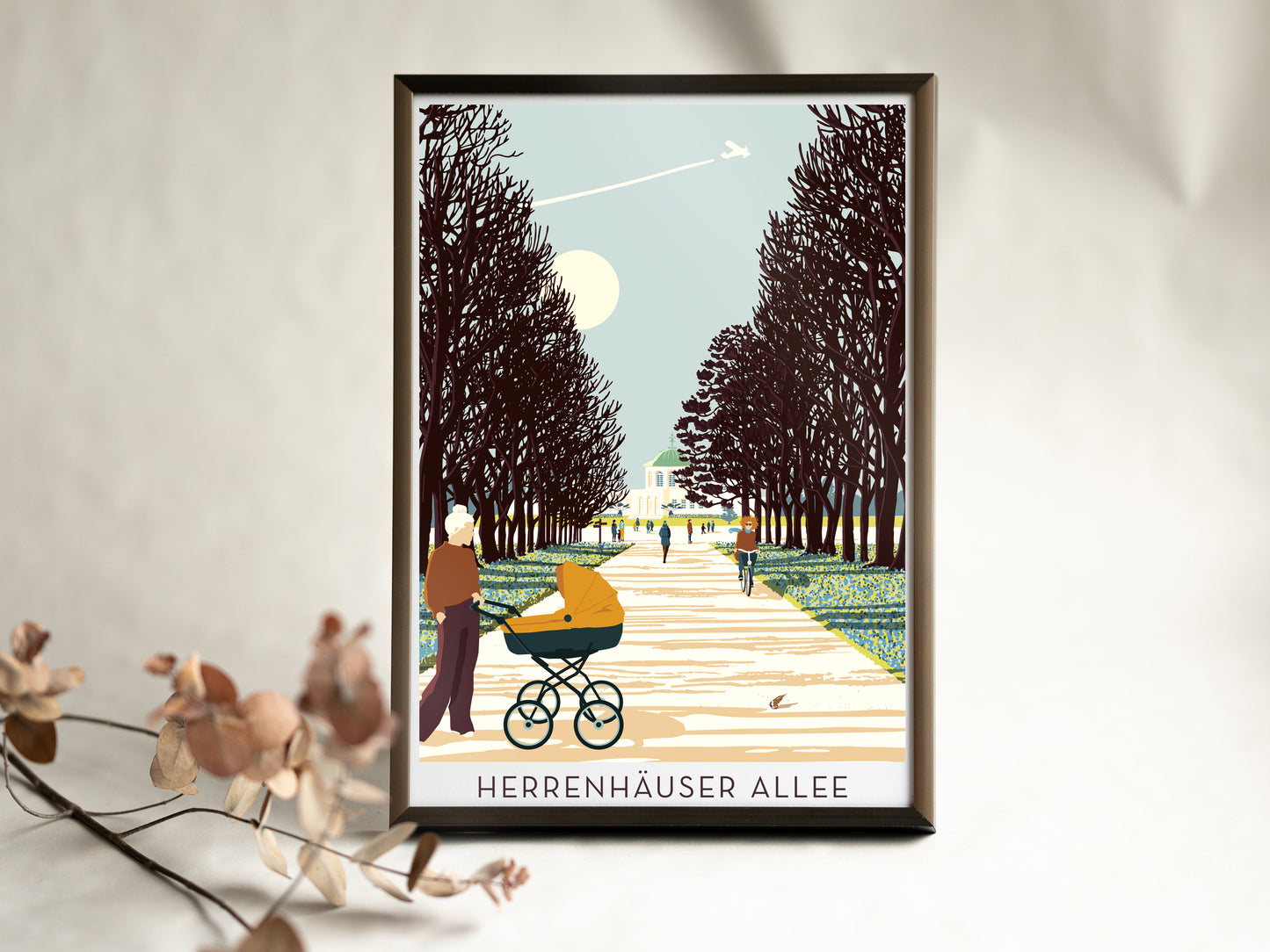 Din A4 Print | Herrenhäuser Allee im Frühling