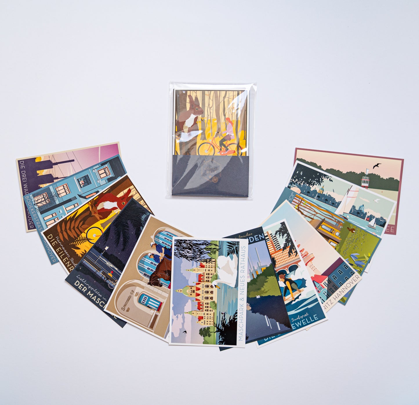 Postkartenset 1 Hannover | Hannovers schönste Ansichten | Illustration
