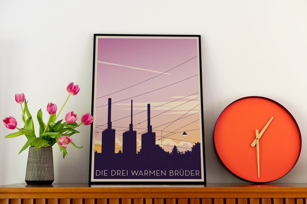 Himmel über Linden | Poster | Plakat | Illustration