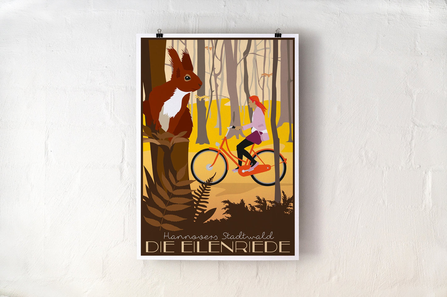 Herbstliche Eilenriede | Poster | Plakat | Illustration