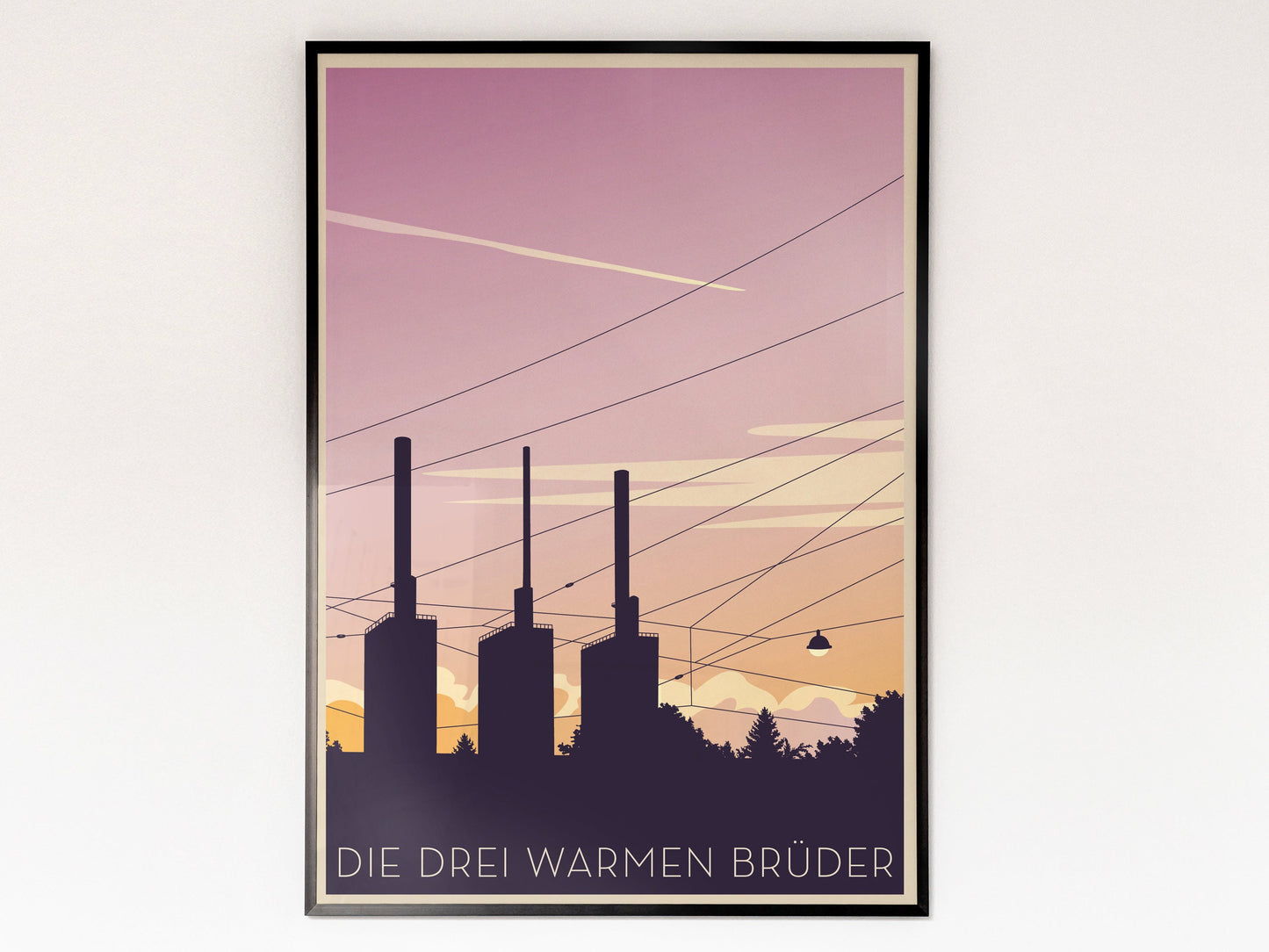 Himmel über Linden | Poster | Plakat | Illustration