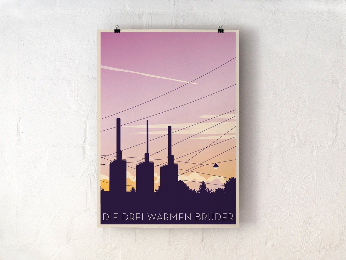 Himmel über Linden | Poster | Plakat | Illustration