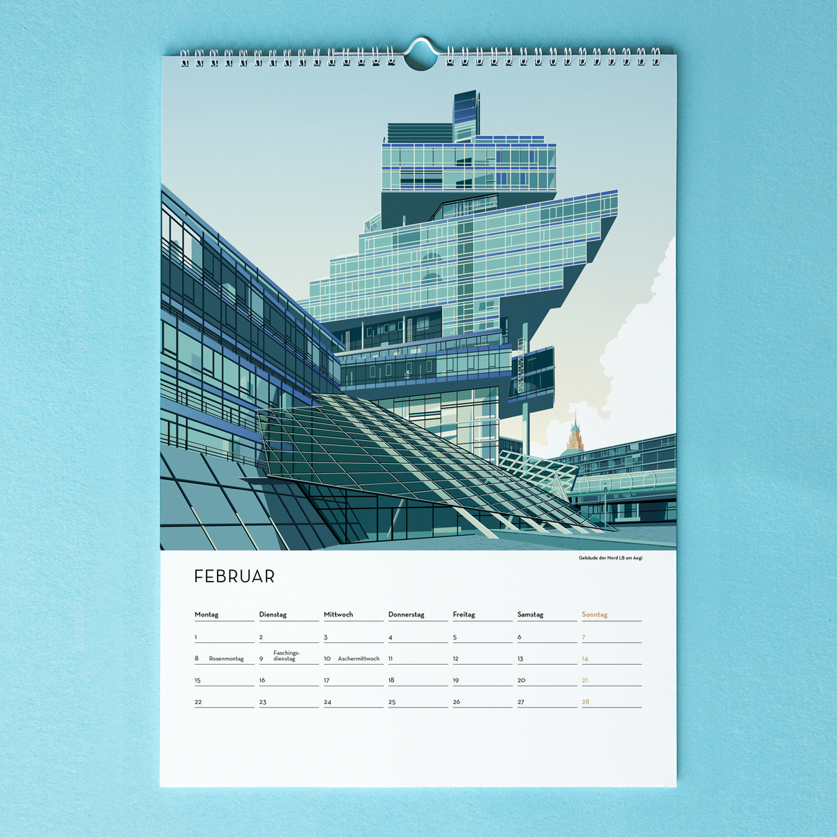 DIN A3 Jahres-Kalender Hannover 2027 | Wandkalender | Kunstkalender