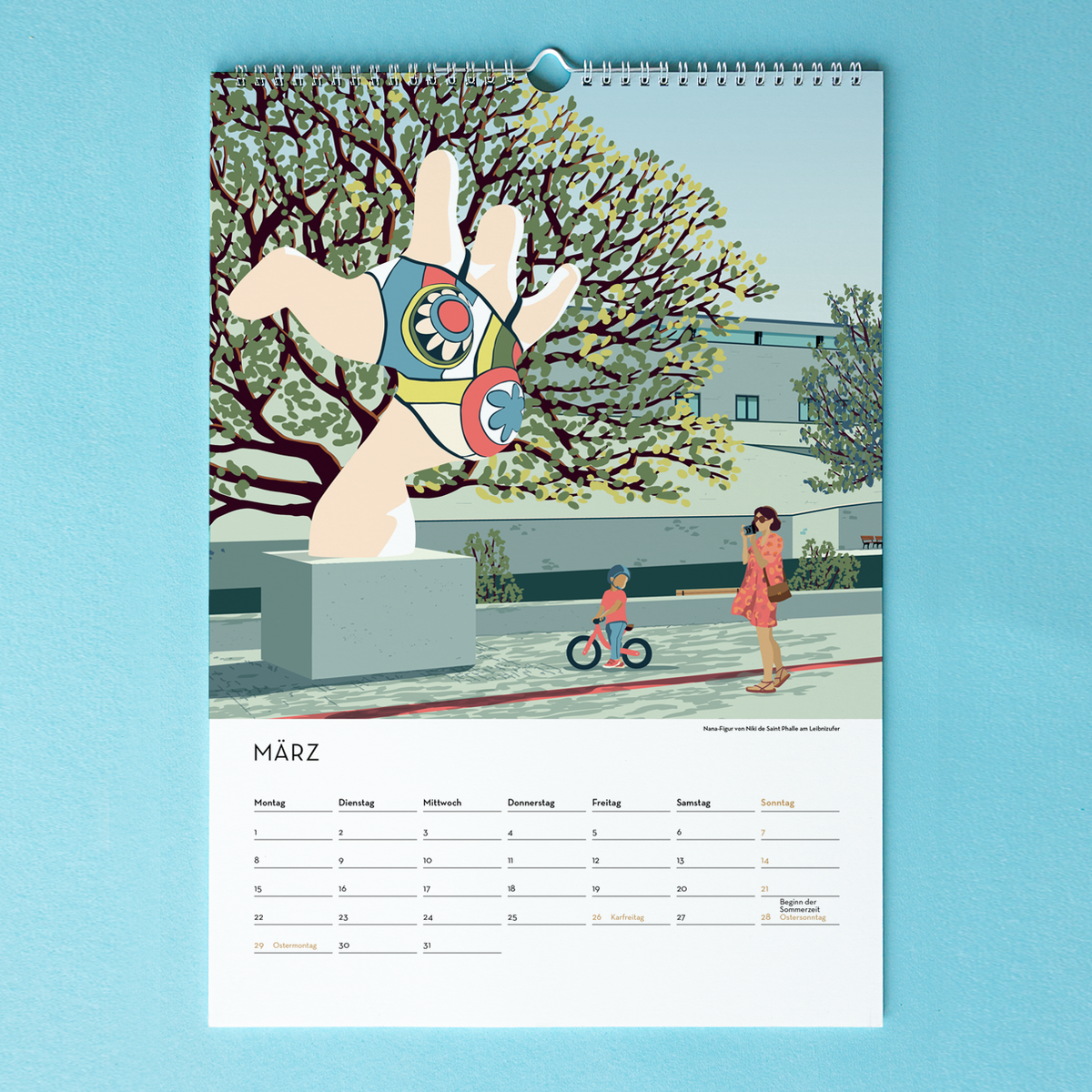DIN A3 Jahres-Kalender Hannover 2027 | Wandkalender | Kunstkalender