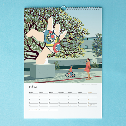 DIN A3 Jahres-Kalender Hannover 2027 | Wandkalender | Kunstkalender