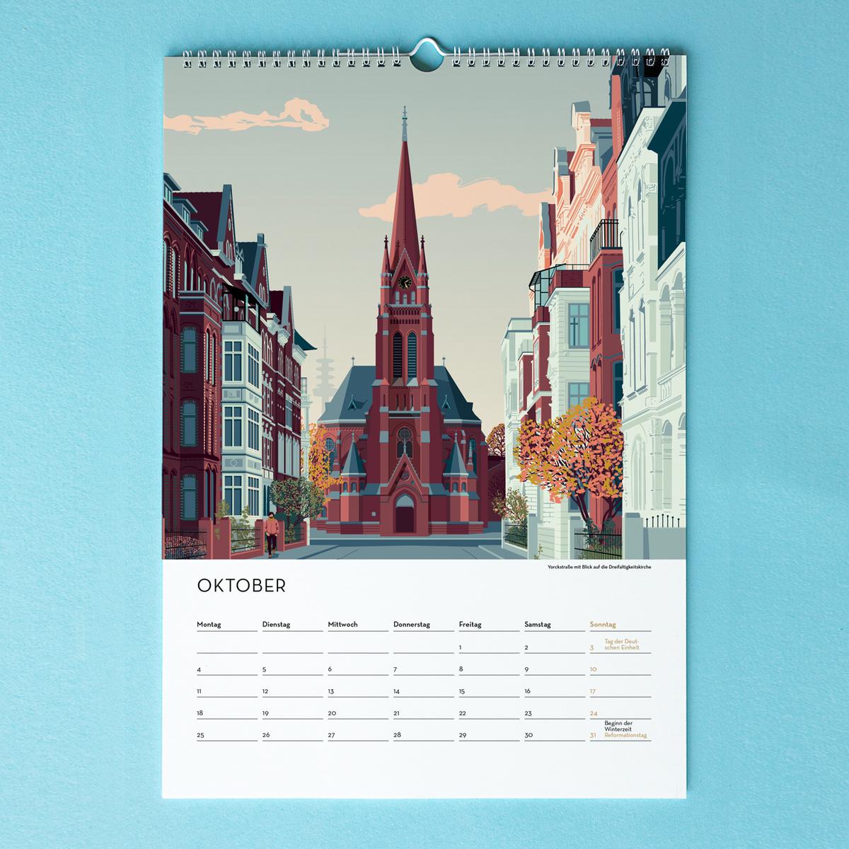 DIN A3 Jahres-Kalender Hannover 2027 | Wandkalender | Kunstkalender