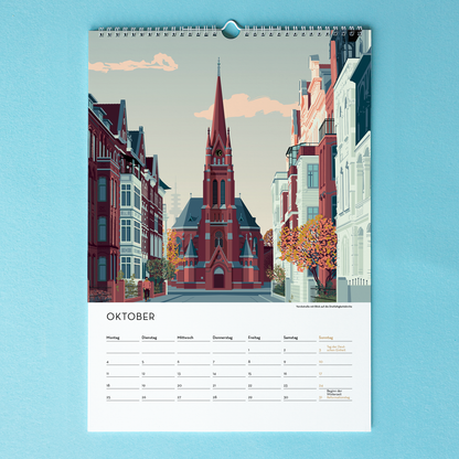 DIN A3 Jahres-Kalender Hannover 2027 | Wandkalender | Kunstkalender