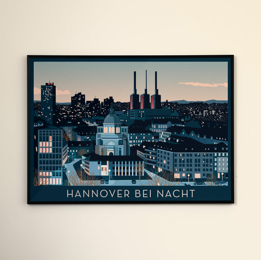 Skyline Hannover | Poster | Plakat | Illustration