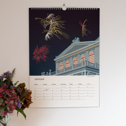 DIN A3 Jahres-Kalender Hannover 2026 | Wandkalender | Kunstkalender