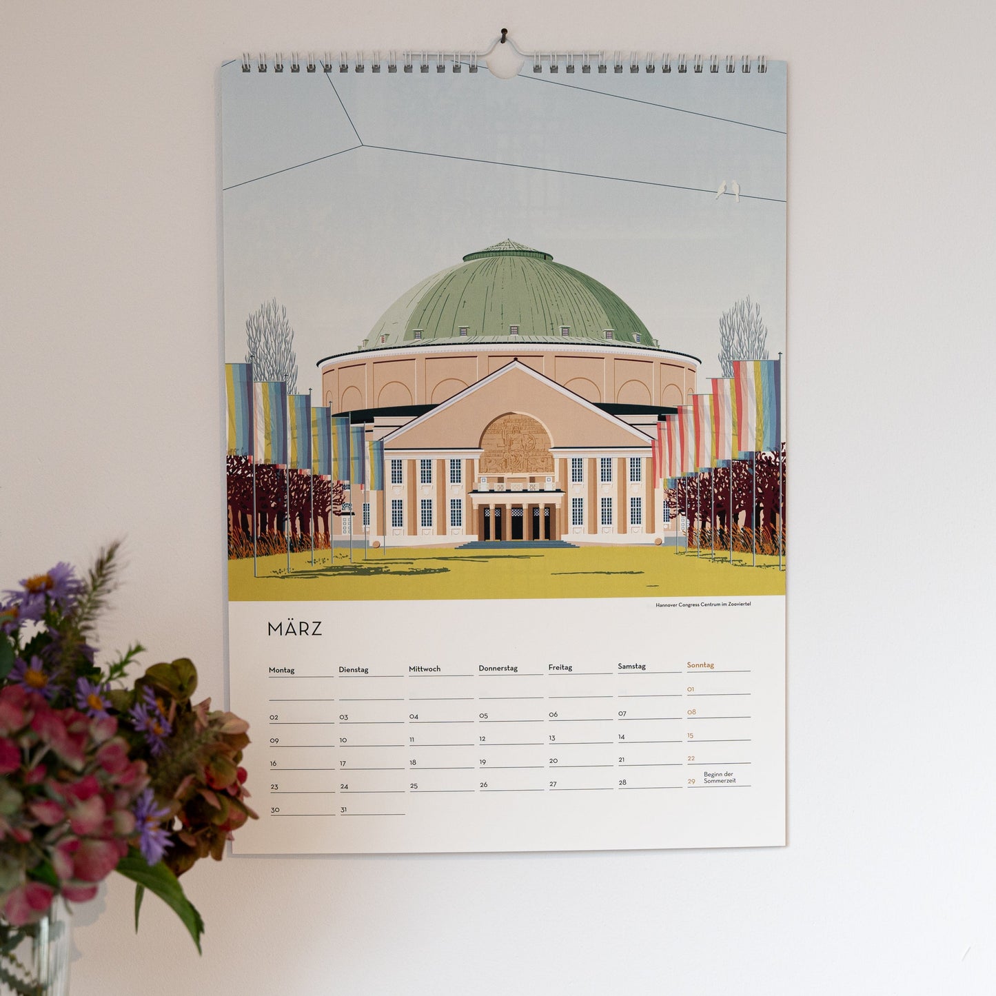 DIN A3 Jahres-Kalender Hannover 2026 | Wandkalender | Kunstkalender