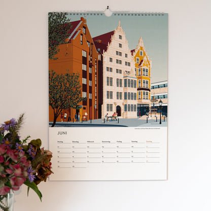 DIN A3 Jahres-Kalender Hannover 2026 | Wandkalender | Kunstkalender