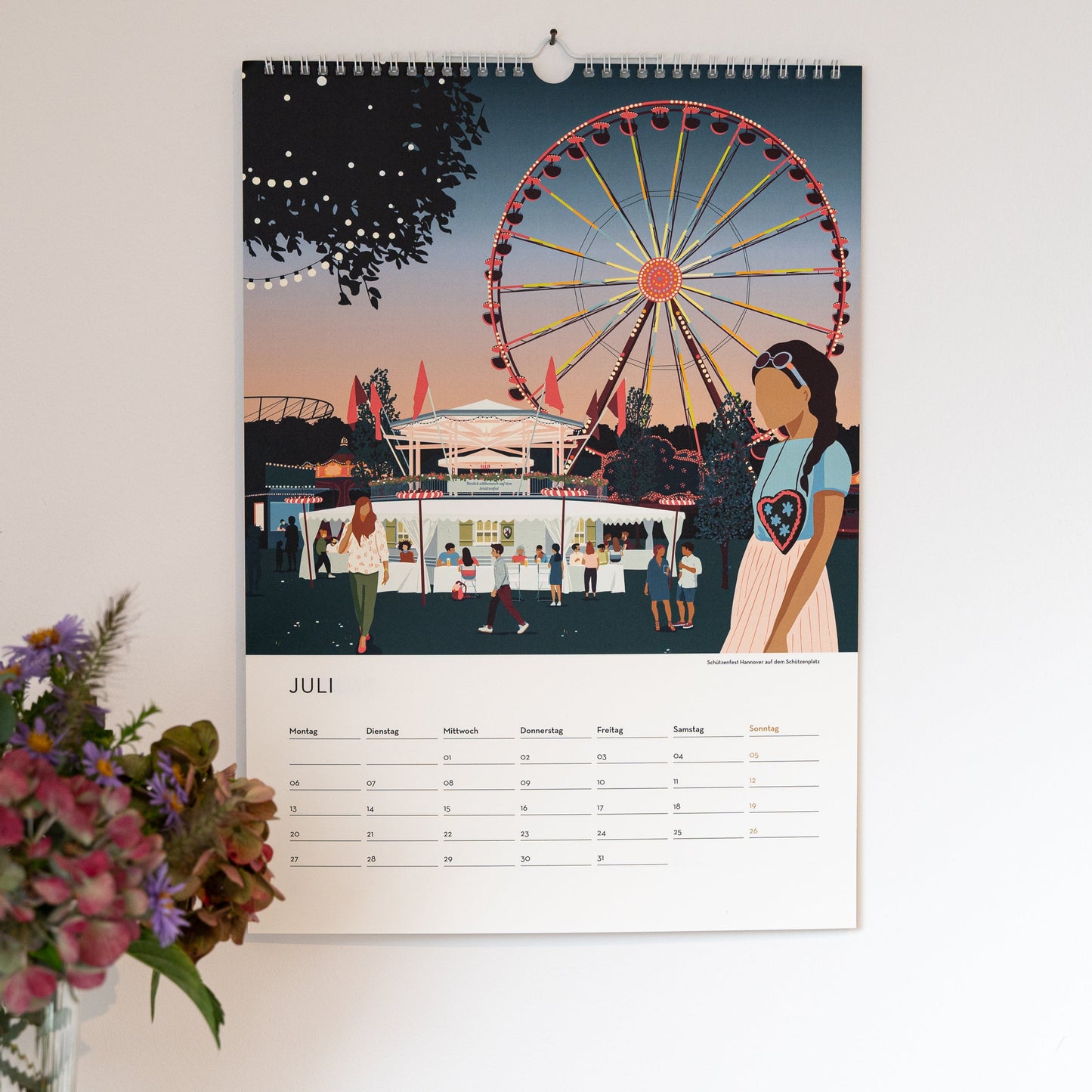 DIN A3 Jahres-Kalender Hannover 2026 | Wandkalender | Kunstkalender
