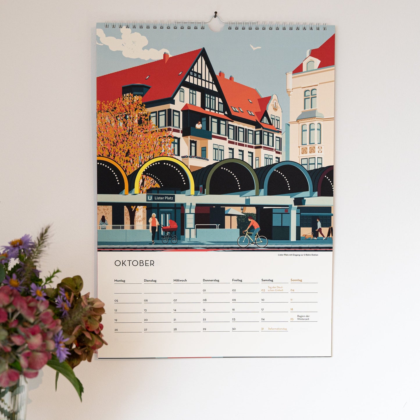 DIN A3 Jahres-Kalender Hannover 2026 | Wandkalender | Kunstkalender