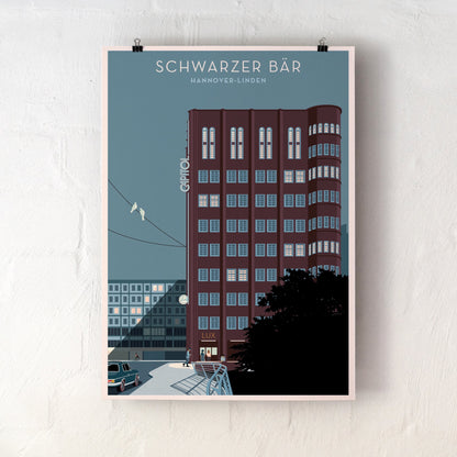 Capitol am schwarzen Bären in Hannover Linden | Poster | Plakat | Illustration