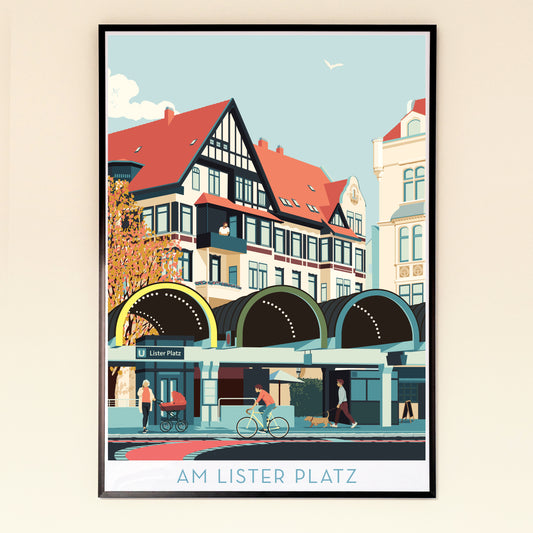 Lister Platz, Hannover | Poster | Plakat | Illustration (Kopie)