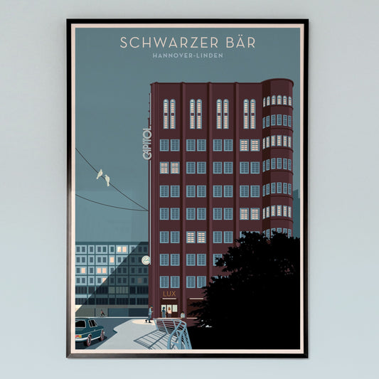 Capitol am schwarzen Bären in Hannover Linden | Poster | Plakat | Illustration