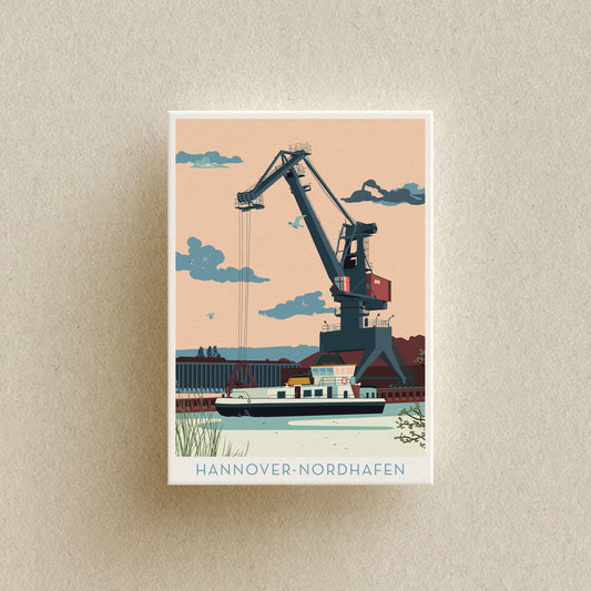 Din A4 Print | Nordhafen Hannover | Illustration