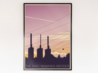 Himmel über Linden | Poster | Plakat | Illustration