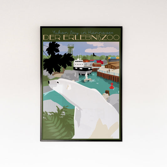 Die Eisbären im Zoo Hannover | Poster | Plakat | Wanddeko | DIN A 2