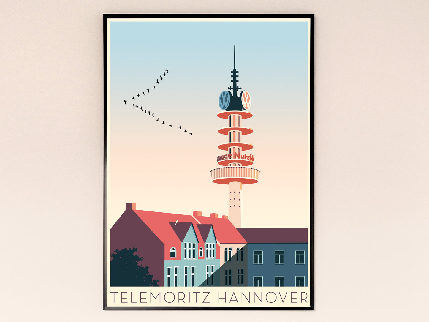 Telemoritz in Hannover, Poster Plakat Illustration