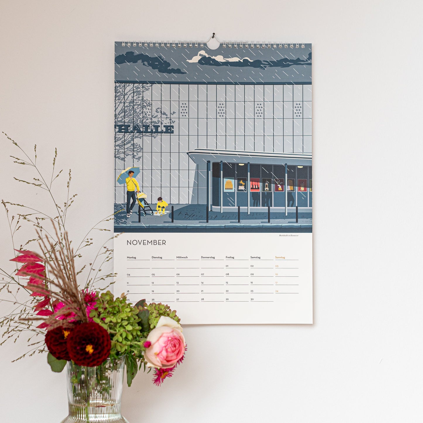 DIN A3 Jahres-Kalender Hannover 2024 | Wandkalender | Kunstkalender