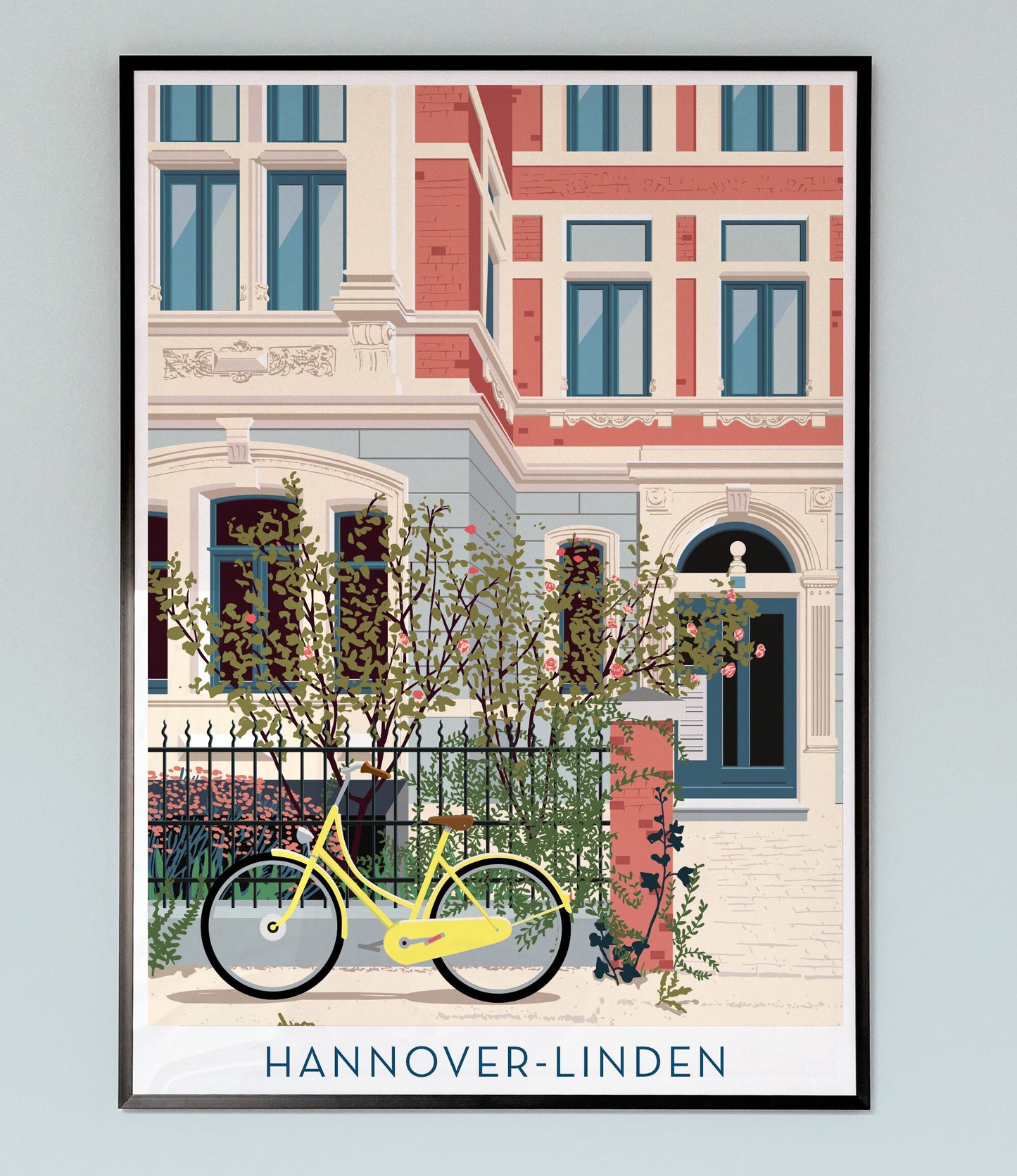 Stadtvilla in Linden | Hannover-Linden | Poster | Plakat | Illustration | Vektorgrafik